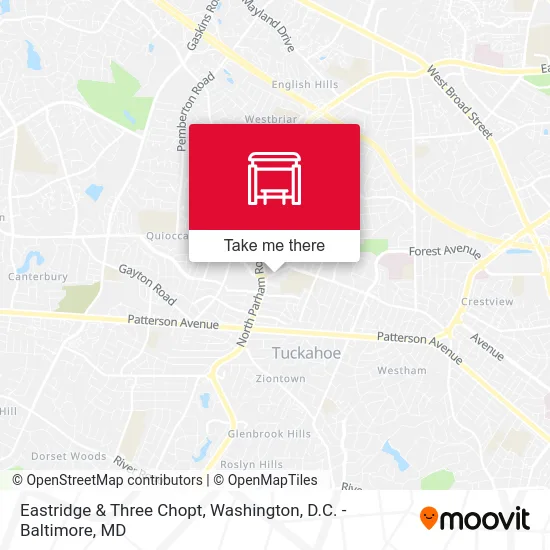 Eastridge & Three Chopt map