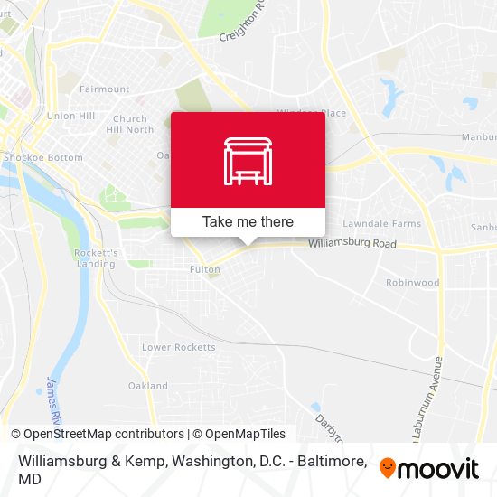 Williamsburg & Kemp map