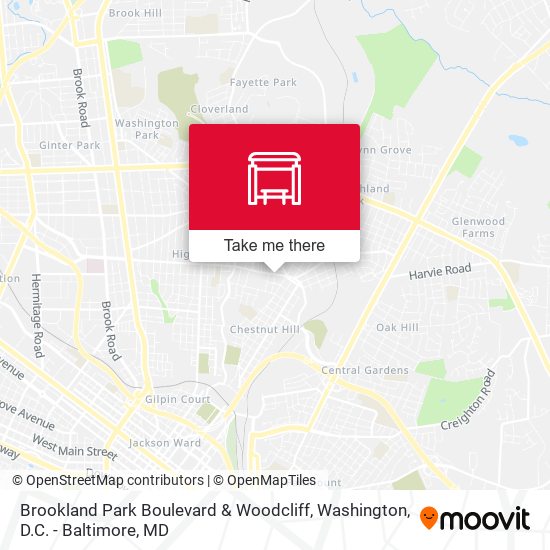 Brookland Park Boulevard & Woodcliff map