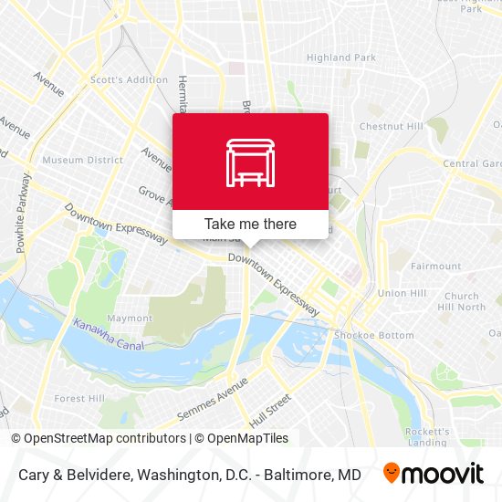 Mapa de Cary & Belvidere
