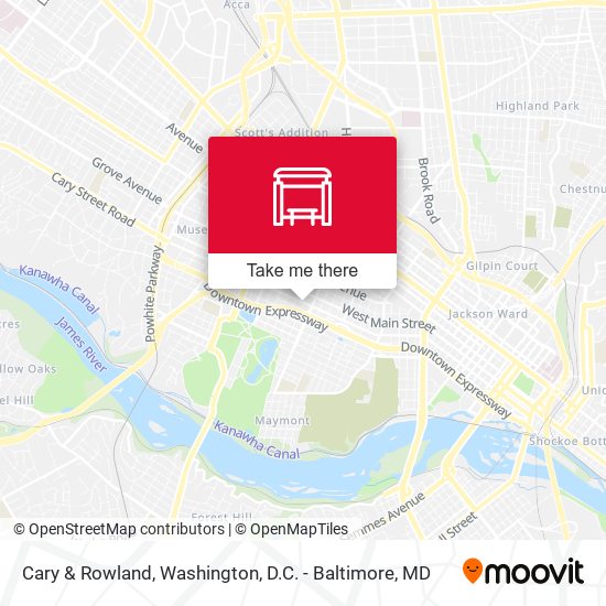 Cary & Rowland map