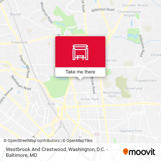 Westbrook And Crestwood map