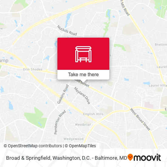 Broad & Springfield map