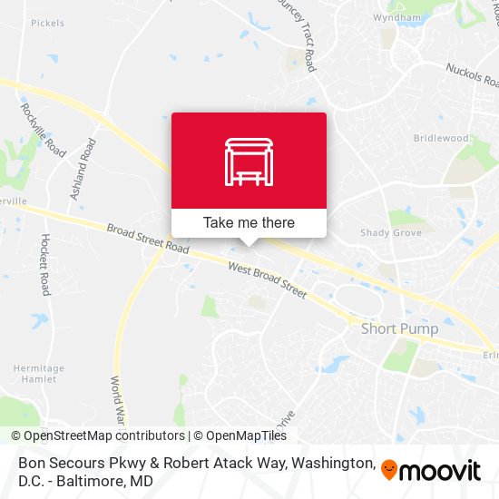 Mapa de Bon Secours Pkwy & Robert Atack Way