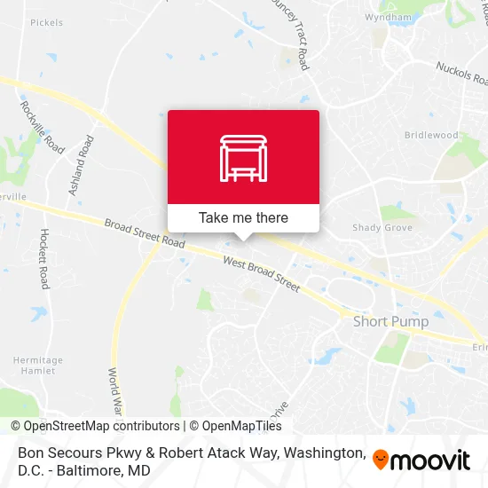 Bon Secours Pkwy & Robert Atack Way map