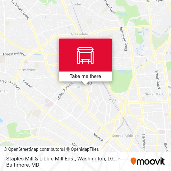 Staples Mill & Libbie Mill East map