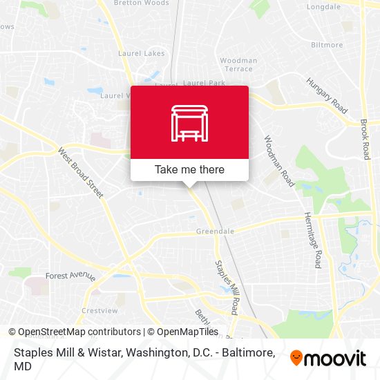 Staples Mill & Wistar map