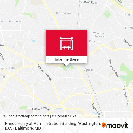 Prince Henry at Administration Building map