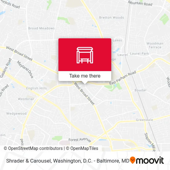 Shrader & Carousel map