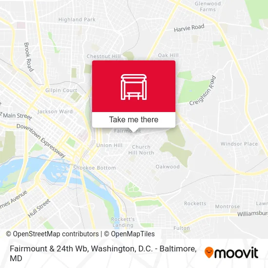 Fairmount & 24th  Wb map