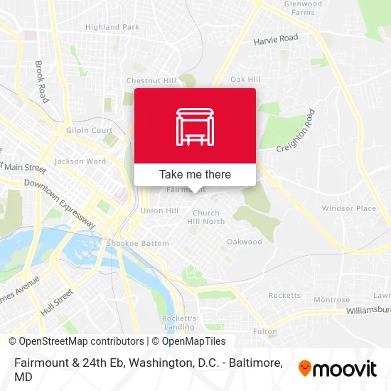 Fairmount & 24th  Eb map