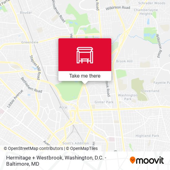Hermitage + Westbrook map