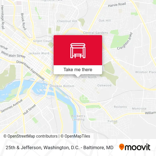 25th & Jefferson map