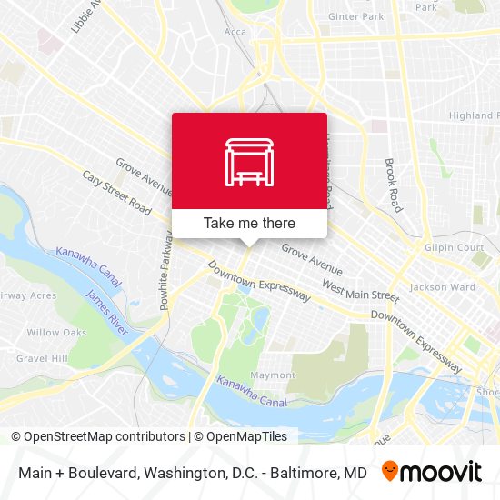 Main + Boulevard map