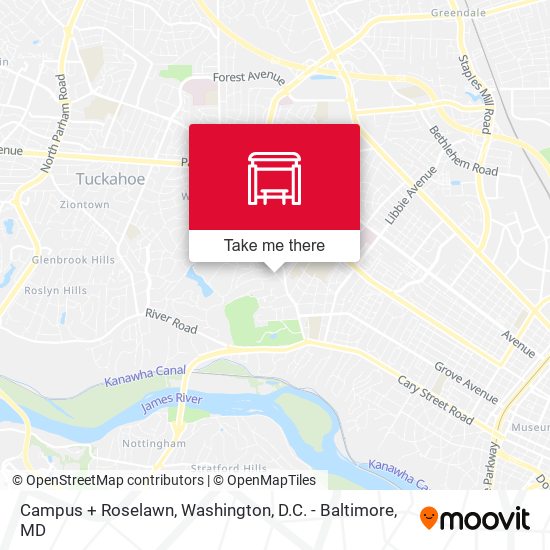 Mapa de Campus + Roselawn