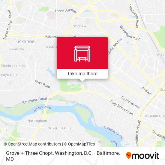 Grove + Three Chopt map