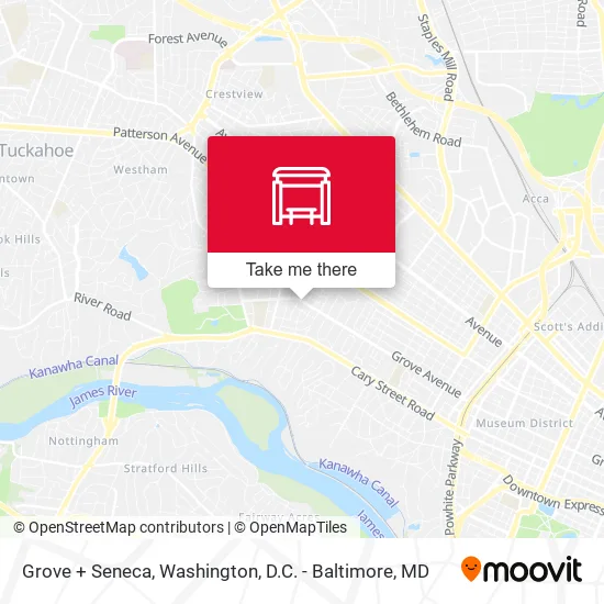 Grove + Seneca map