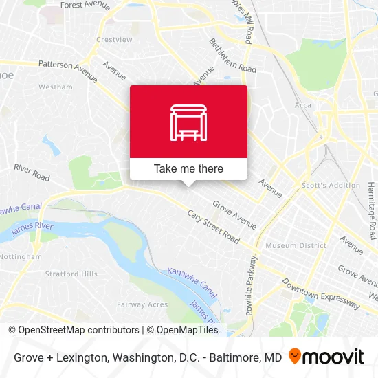 Grove + Lexington map