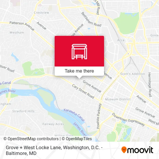 Grove + West Locke Lane map