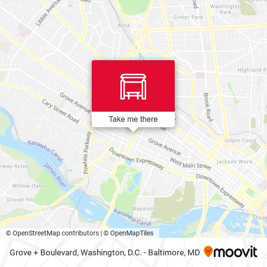 Grove + Boulevard map
