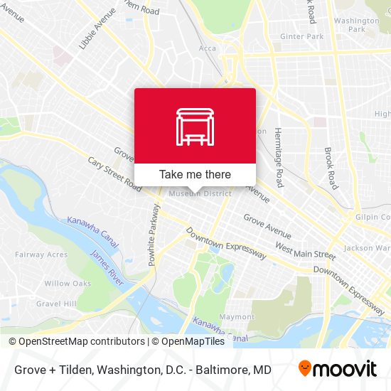 Grove + Tilden map