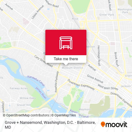 Grove + Nansemond map