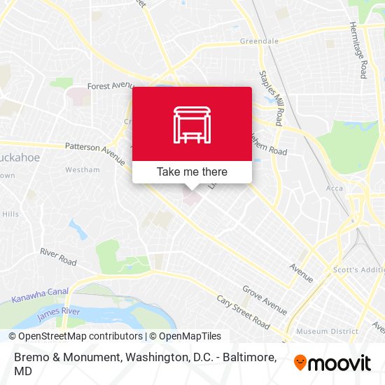 Mapa de Bremo & Monument