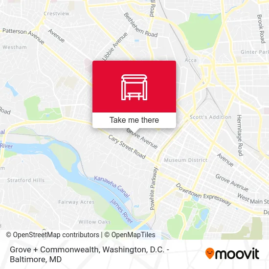 Grove + Commonwealth map