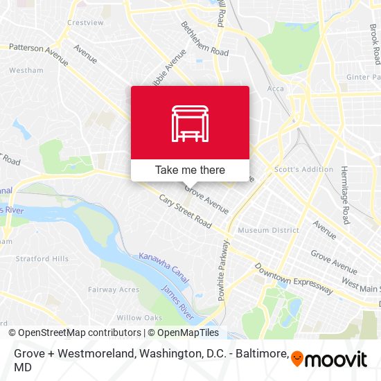 Mapa de Grove + Westmoreland