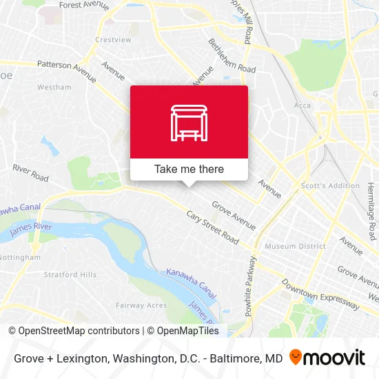 Grove + Lexington map