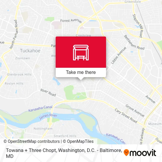 Towana + Three Chopt map