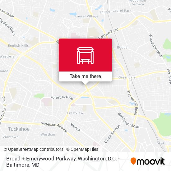 Broad + Emerywood Parkway map