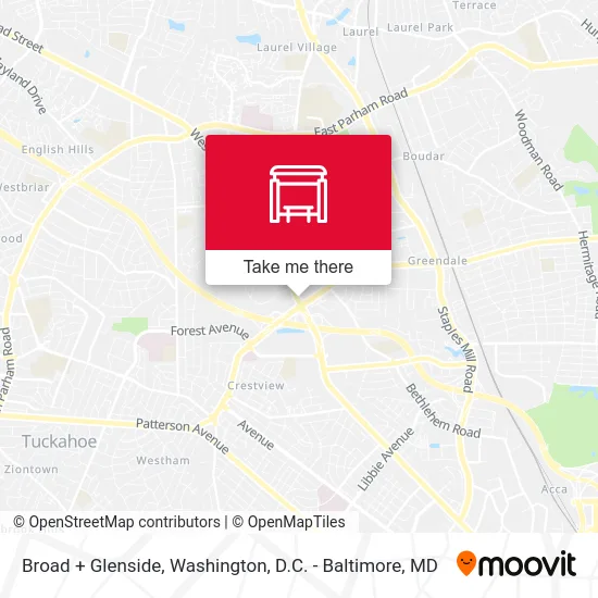 Broad + Glenside map