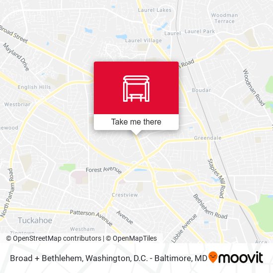 Broad + Bethlehem map