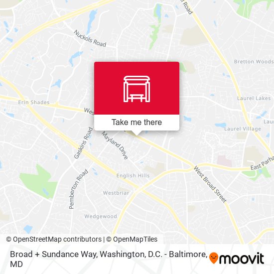 Broad + Sundance Way map