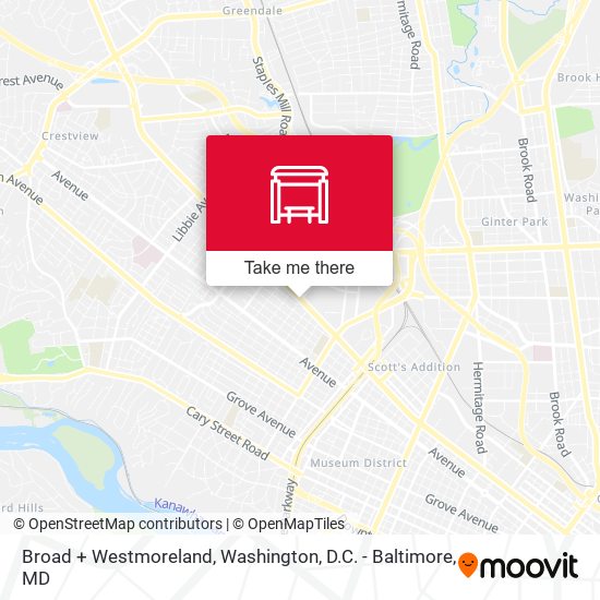 Mapa de Broad + Westmoreland
