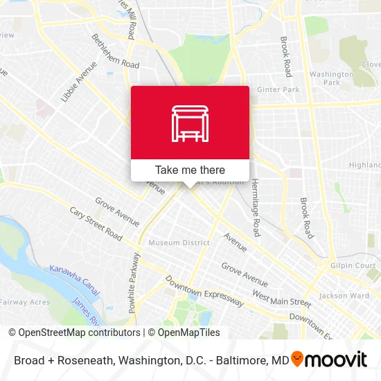 Broad + Roseneath map