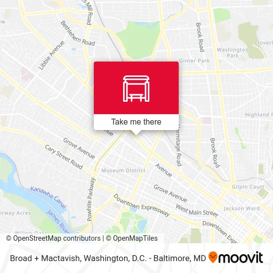 Broad + Mactavish map