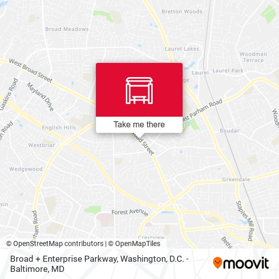 Broad + Enterprise Parkway map