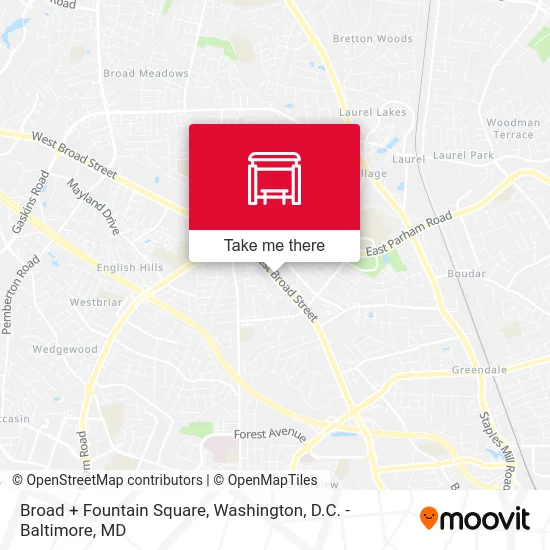 Broad + Fountain Square map