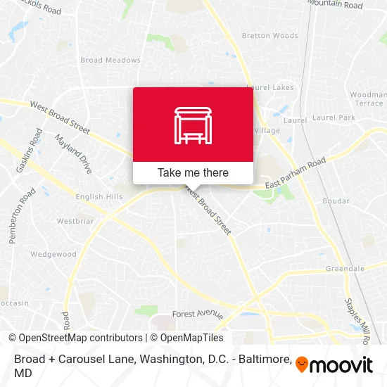 Broad + Carousel Lane map