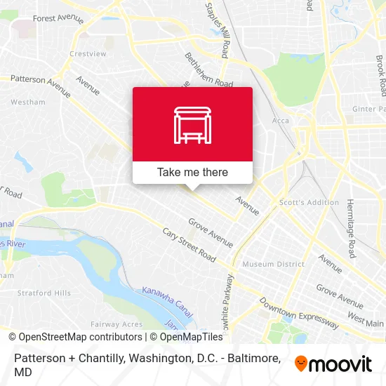 Patterson + Chantilly map