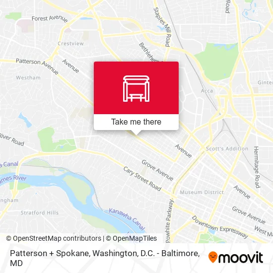 Patterson + Spokane map