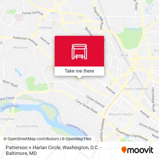 Mapa de Patterson + Harlan Circle