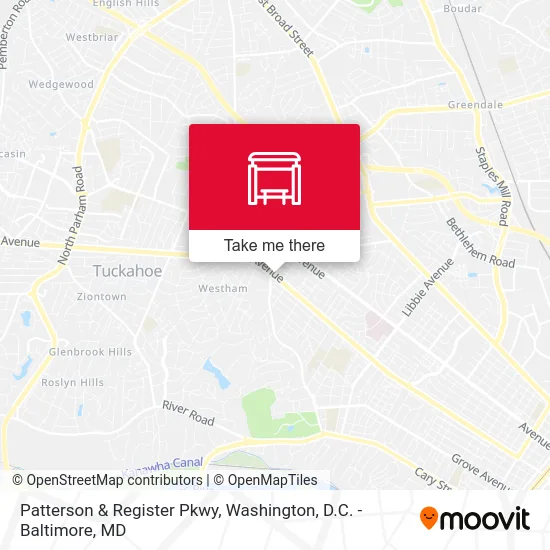 Patterson & Register Pkwy map