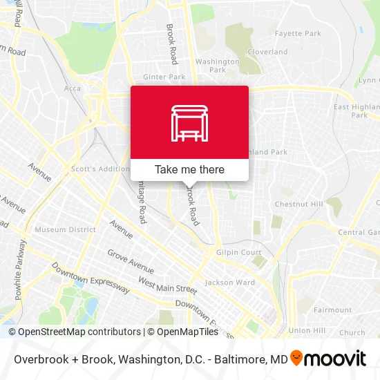 Overbrook + Brook map