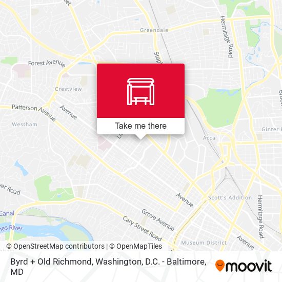 Byrd + Old Richmond map