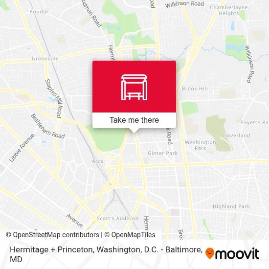 Hermitage + Princeton map