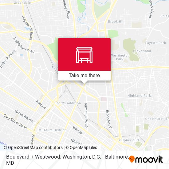 Boulevard + Westwood map