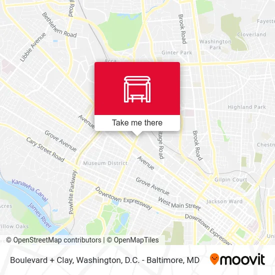 Boulevard + Clay map